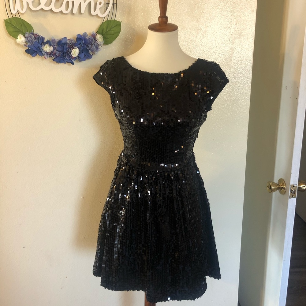 Little Black Sequin Dress - Windsor